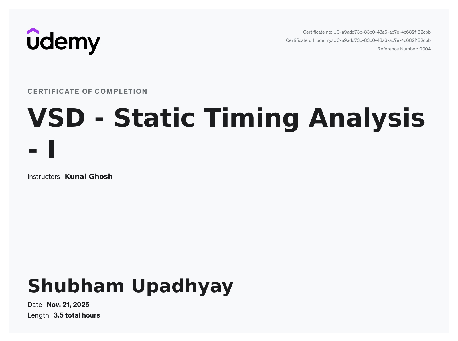 Static Timing Analysis-1 (VSD)