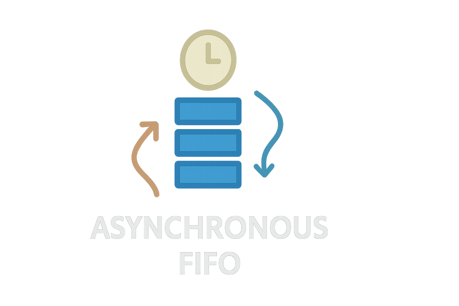 Asynchronous FIFO with dual clock domains