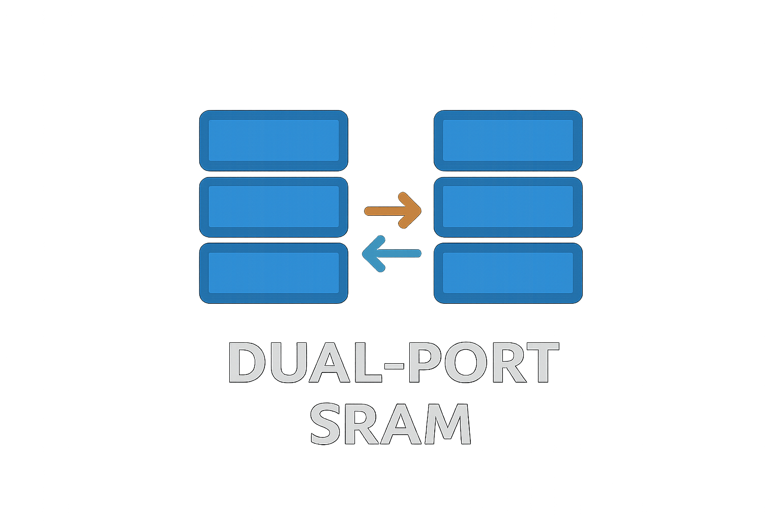 Dual-port SRAM architecture