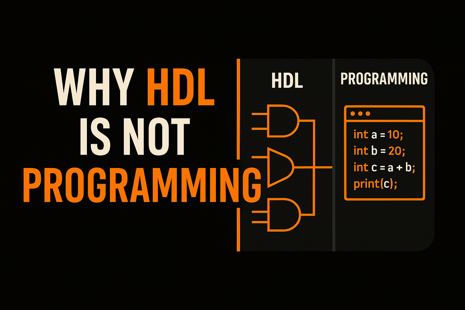 HDL vs Programming Languages